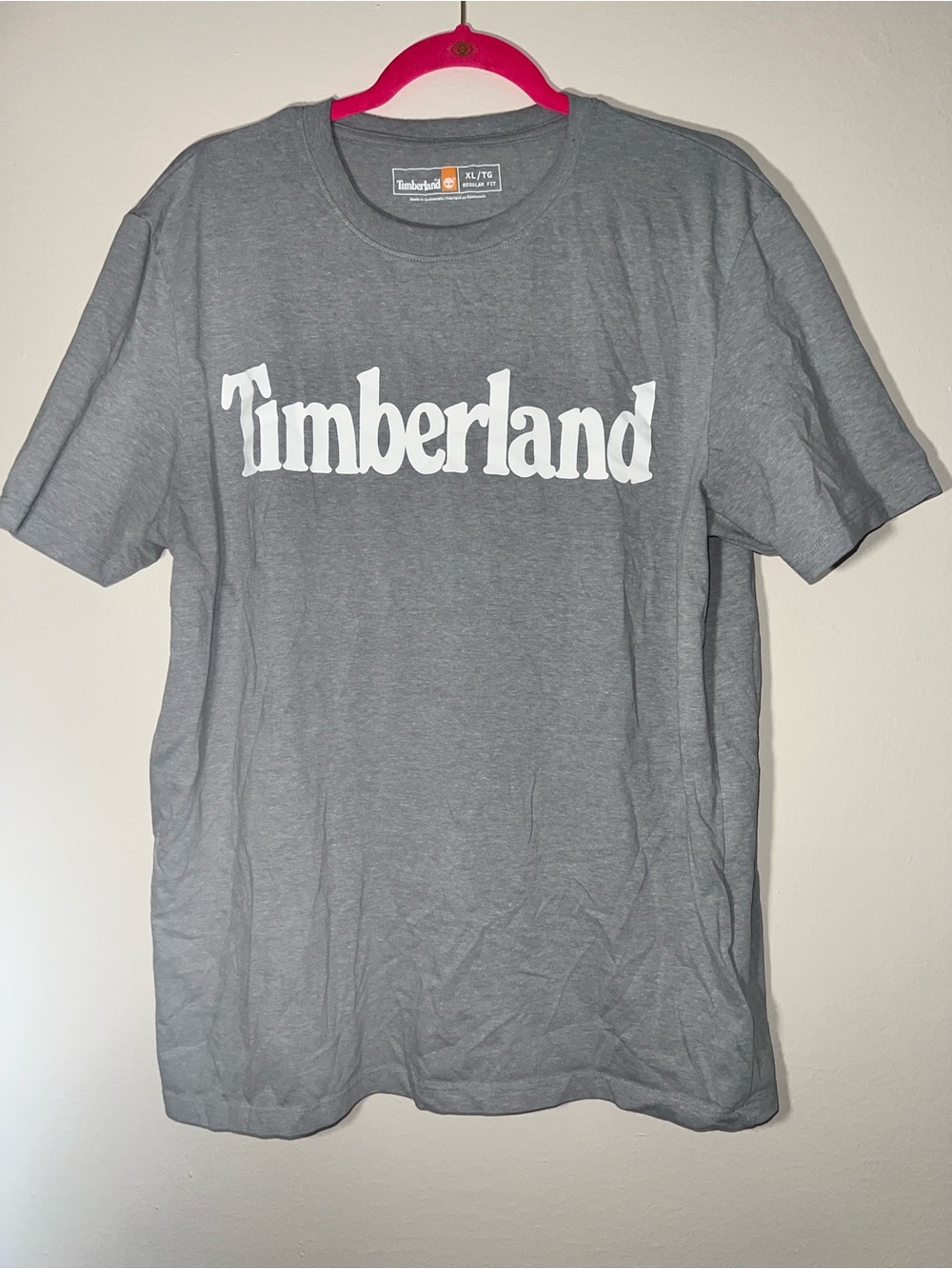 Timberland Gray Short Sleeve Logo Tee